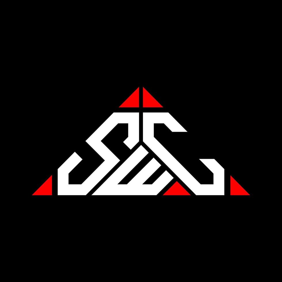 design criativo do logotipo da carta swc com gráfico vetorial, logotipo simples e moderno do swc. vetor