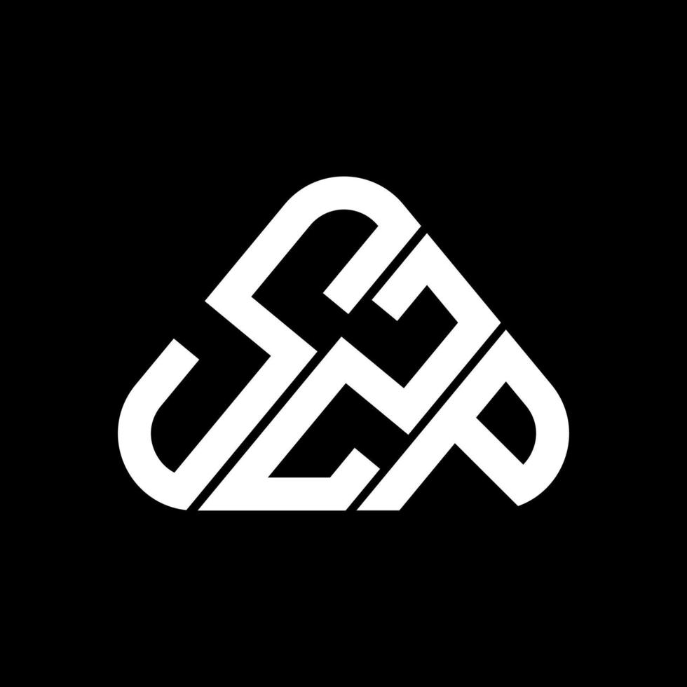 design criativo do logotipo da carta szp com gráfico vetorial, logotipo simples e moderno szp. vetor