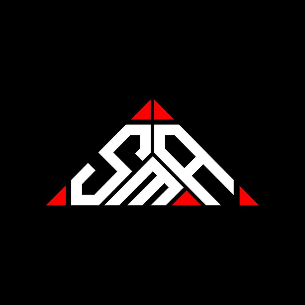 sma letter logo design criativo com gráfico vetorial, sma logotipo simples e moderno. vetor