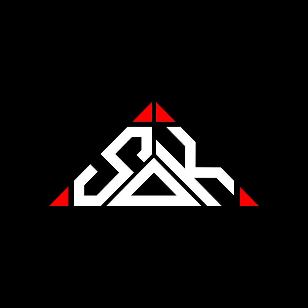 design criativo do logotipo da carta sok com gráfico vetorial, logotipo simples e moderno do sok. vetor