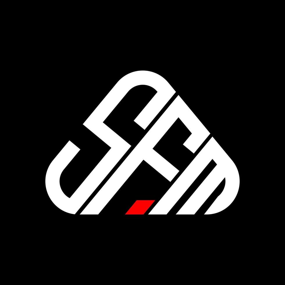 design criativo do logotipo da carta sfm com gráfico vetorial, logotipo simples e moderno do sfm. vetor
