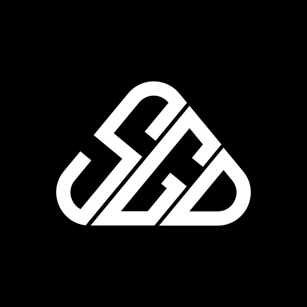 design criativo do logotipo da carta sgd com gráfico vetorial, logotipo simples e moderno sgd. vetor