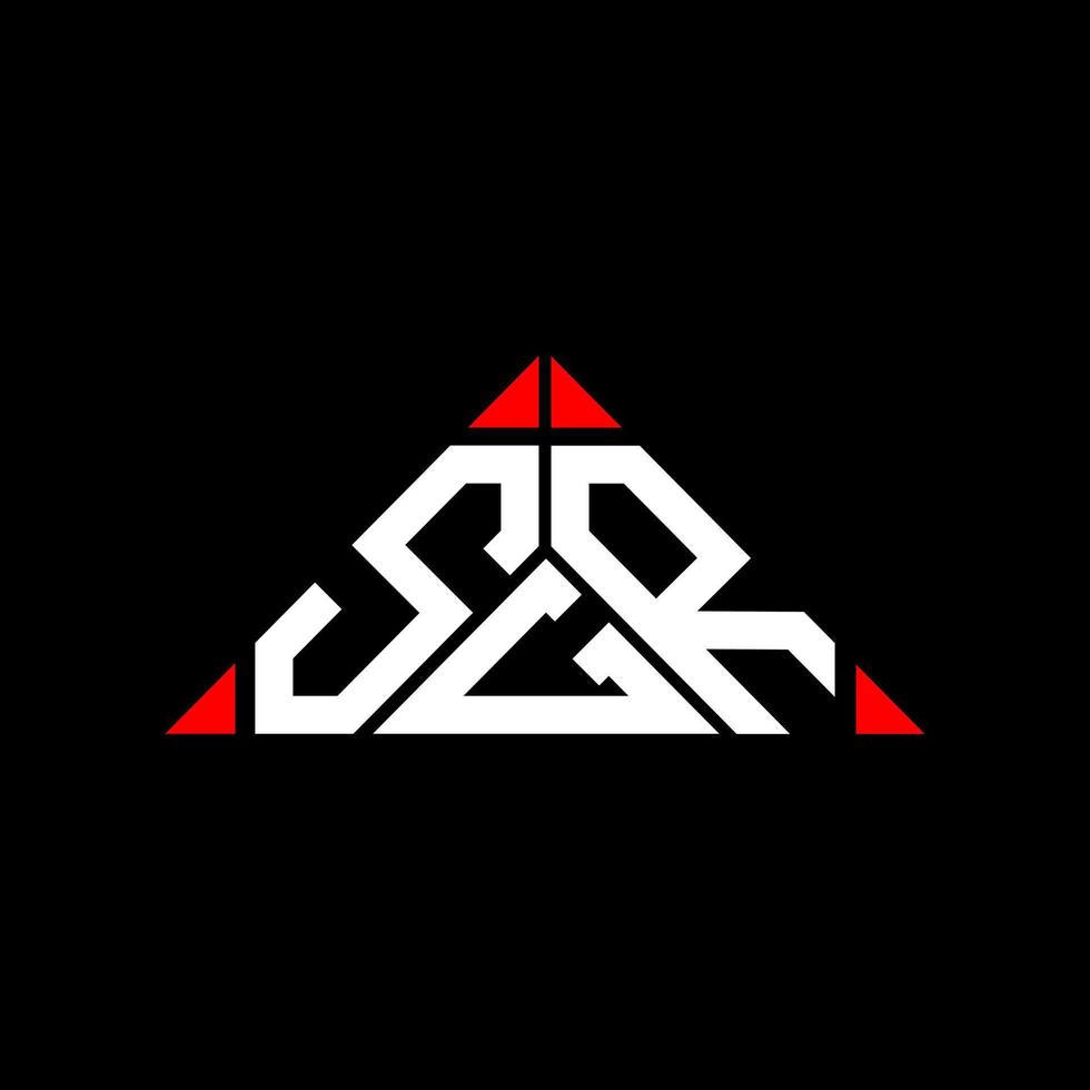 design criativo do logotipo da carta sgr com gráfico vetorial, logotipo simples e moderno sgr. vetor