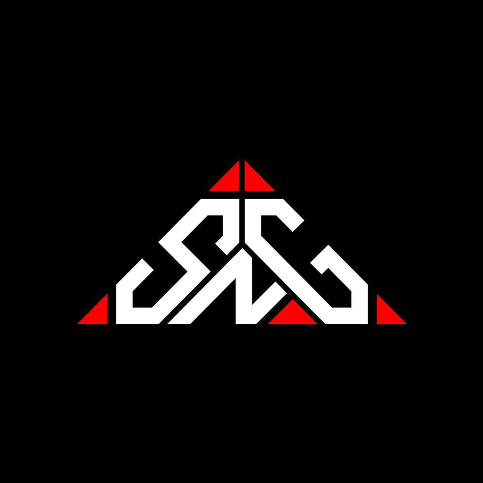design criativo do logotipo da carta sng com gráfico vetorial, logotipo simples e moderno. vetor