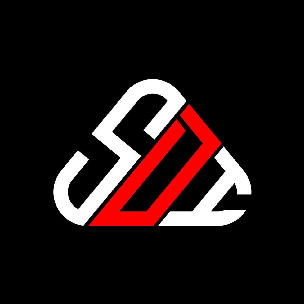 design criativo do logotipo da carta sdi com gráfico vetorial, logotipo simples e moderno sdi. vetor