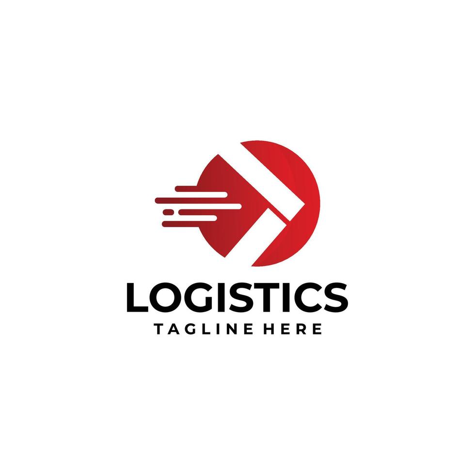 vetor de ícone de logotipo logístico isolado