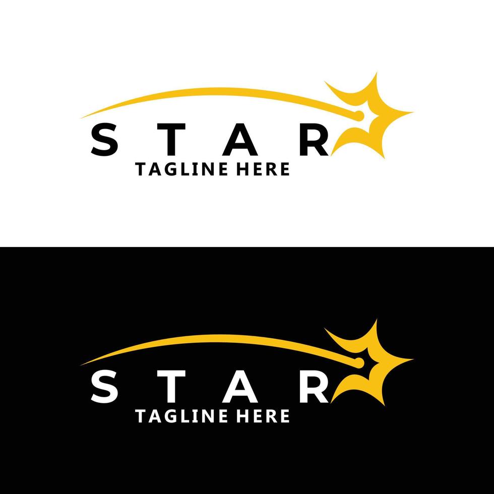 vetor de ícone do logotipo da estrela isolado