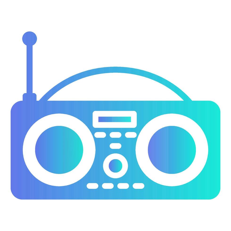 ícone de rádio, adequado para uma ampla gama de projetos criativos digitais. feliz criando. vetor