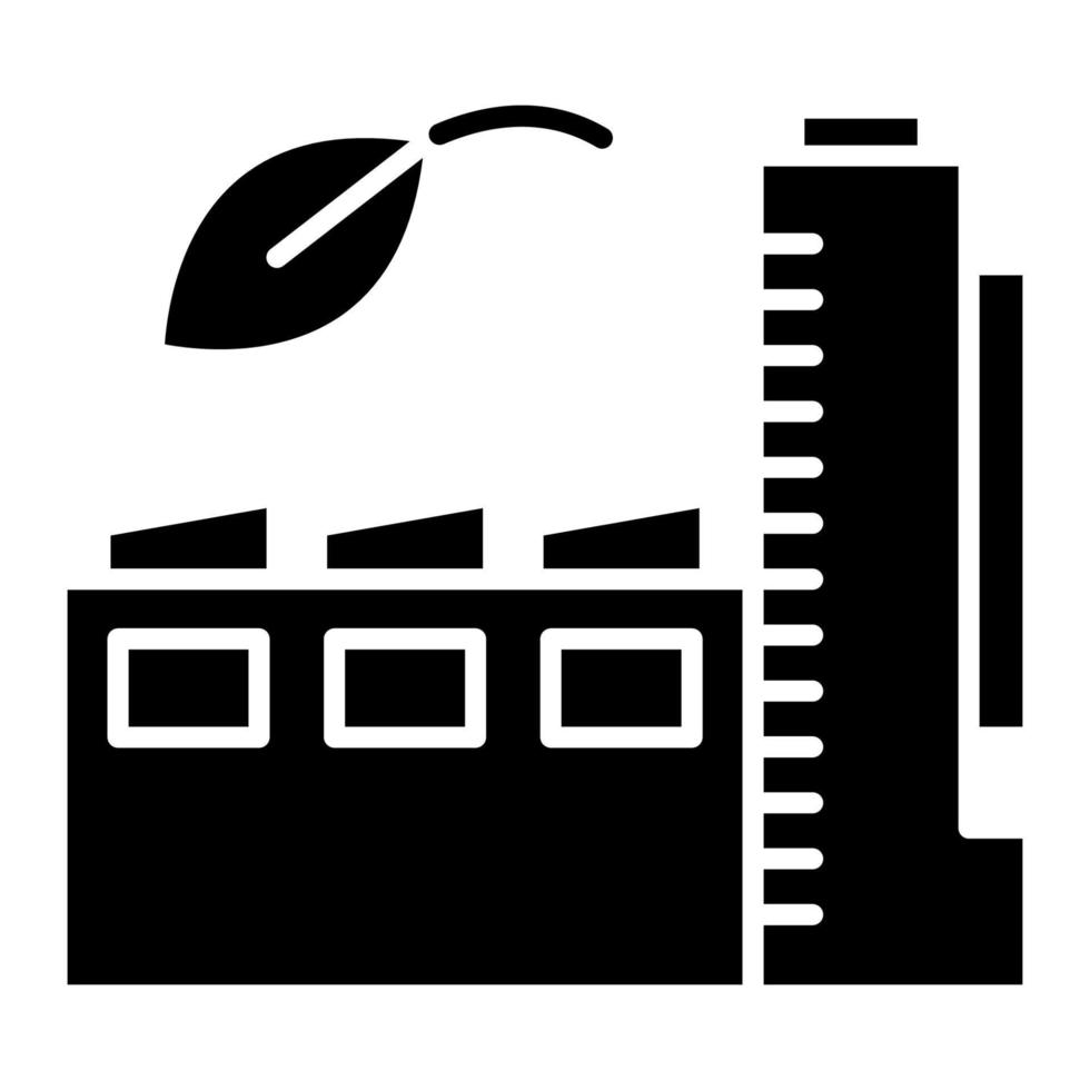 ícone de fábrica verde, adequado para uma ampla gama de projetos criativos digitais. feliz criando. vetor