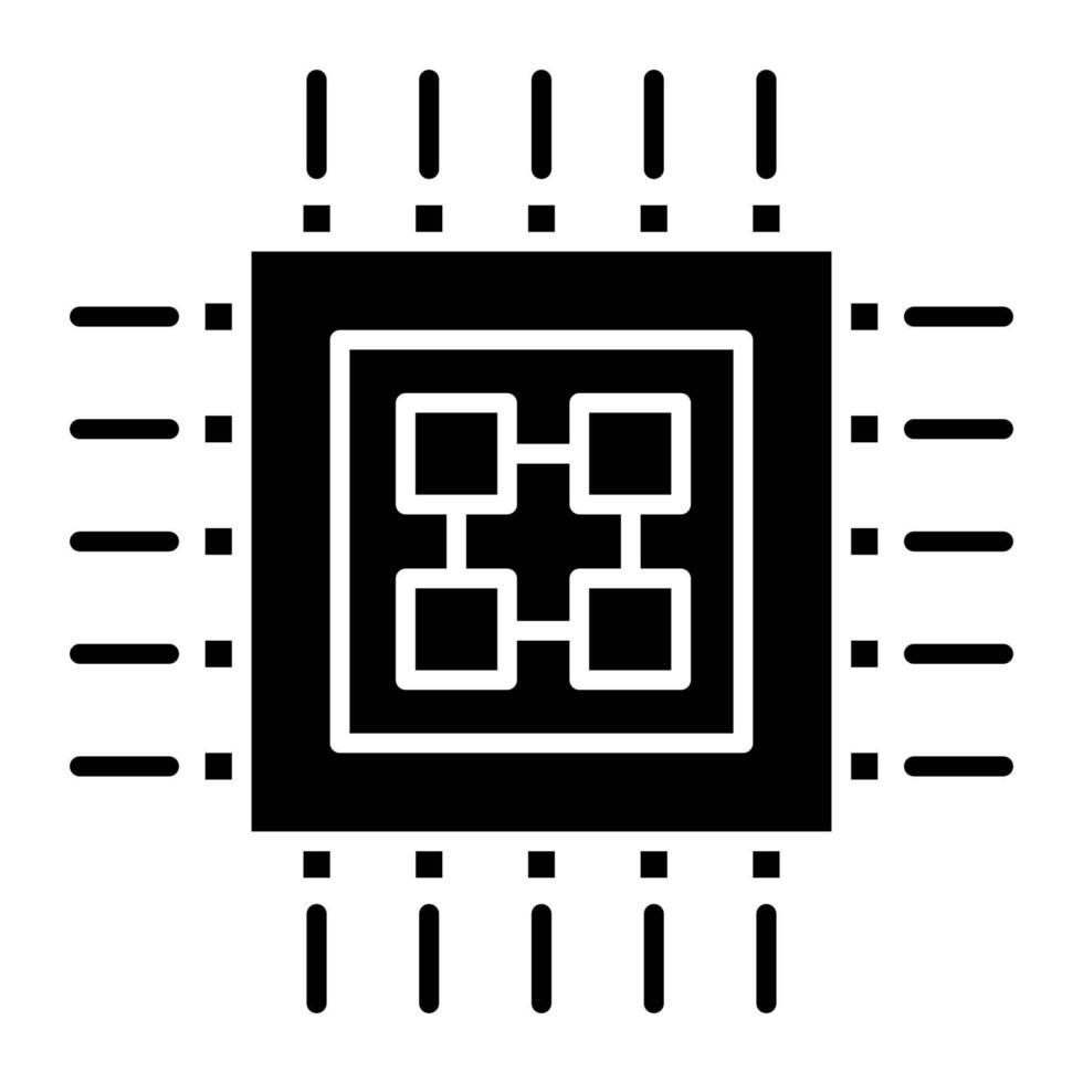 ícone do processador, adequado para uma ampla gama de projetos criativos digitais. feliz criando. vetor