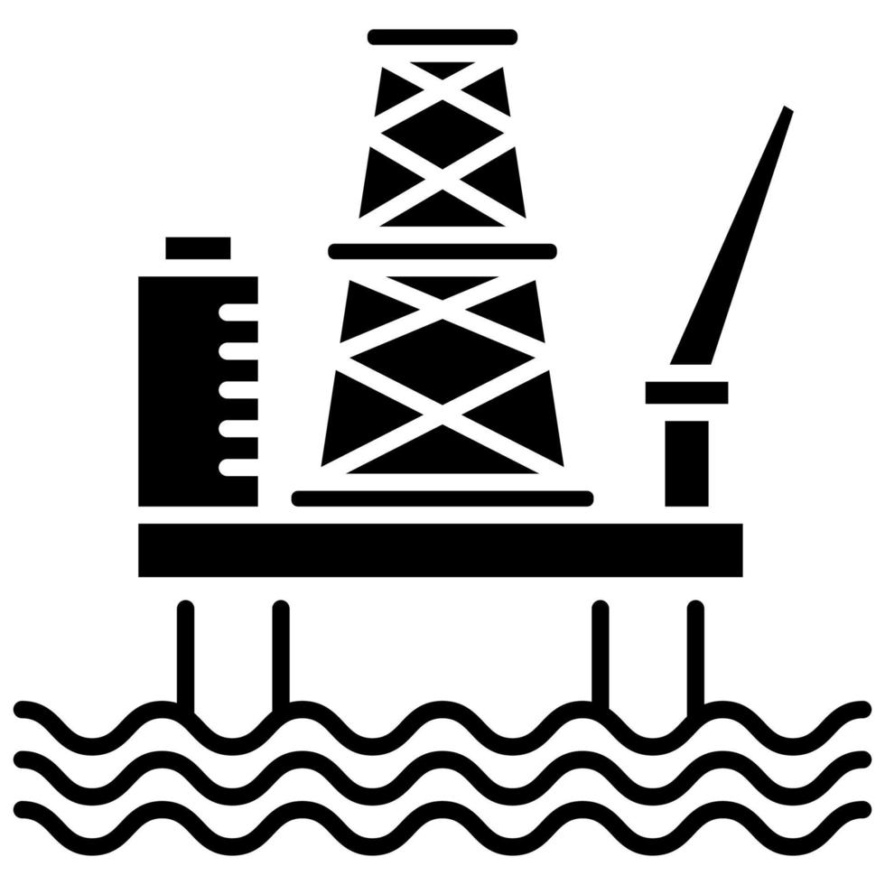 ícone da plataforma de petróleo, adequado para uma ampla gama de projetos criativos digitais. feliz criando. vetor