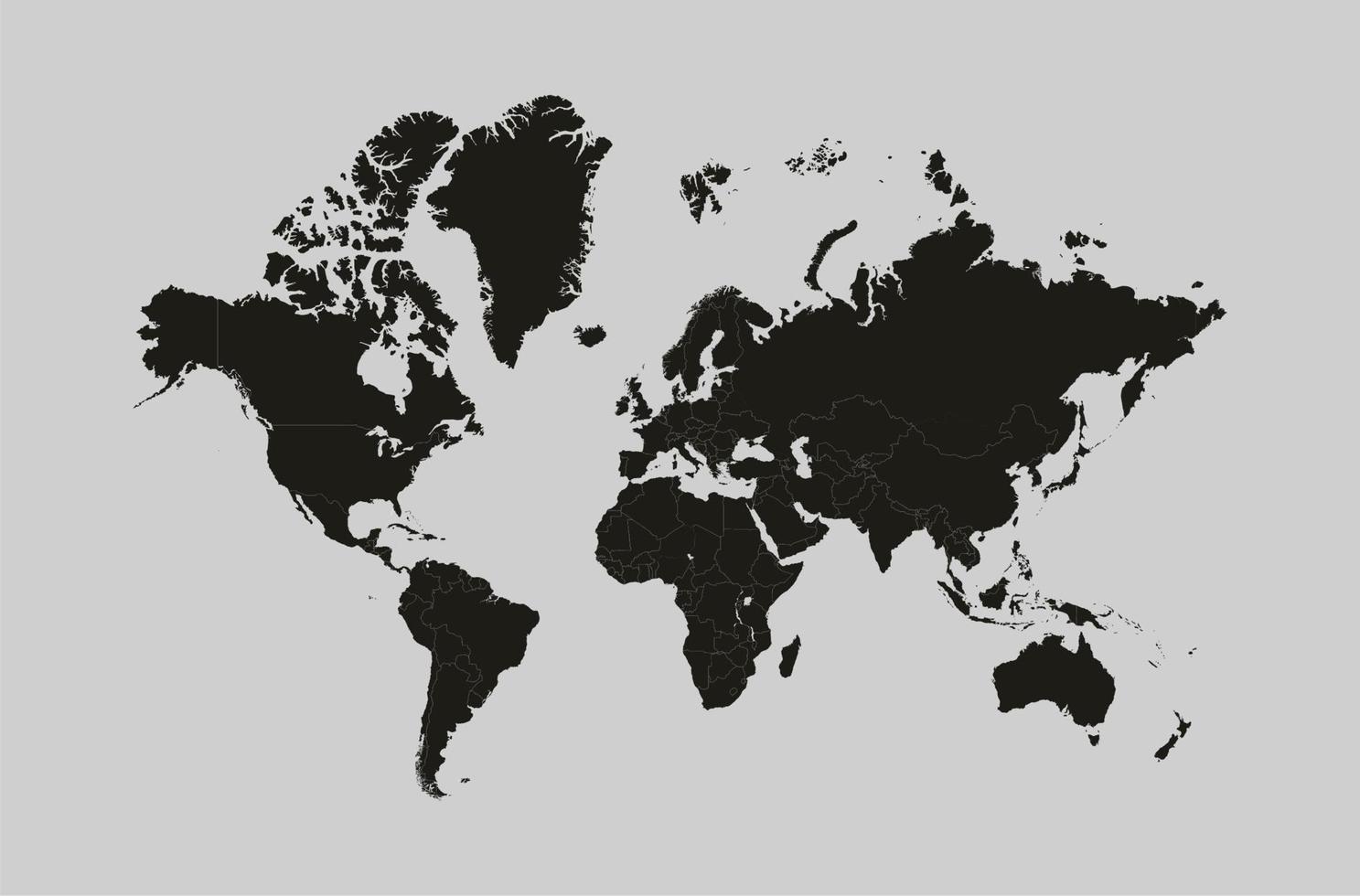 vetor de mapas do mundo de alta qualidade