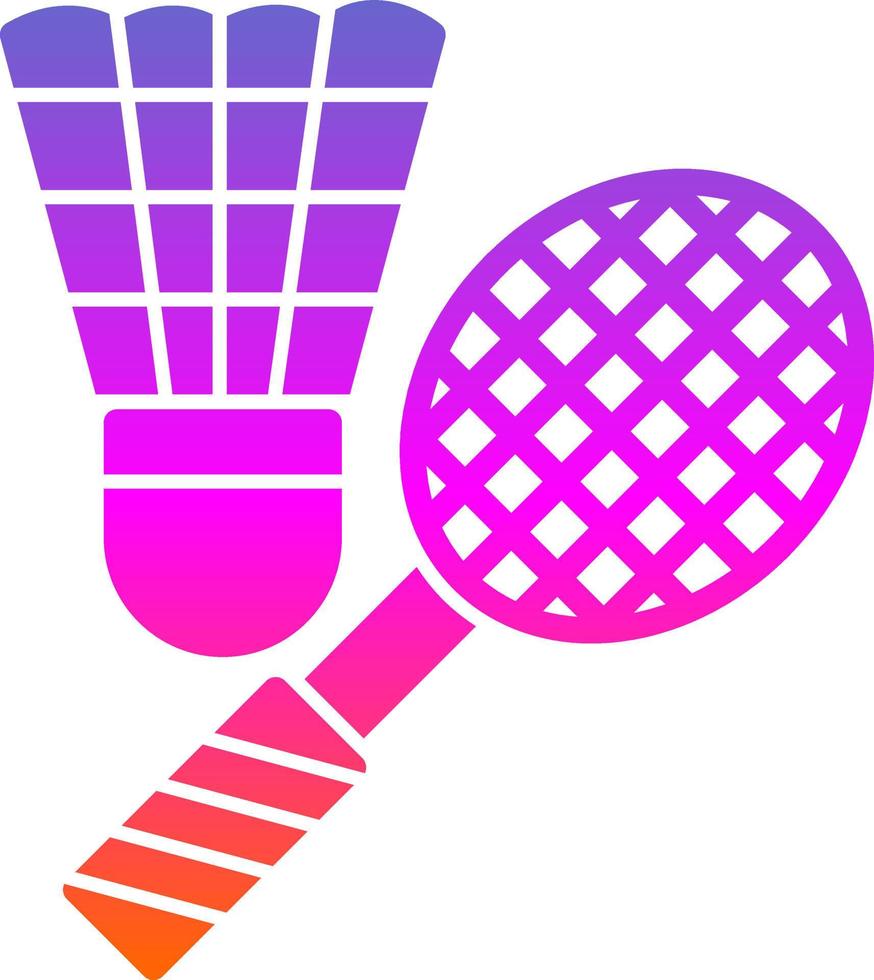 design de ícone de vetor de badminton