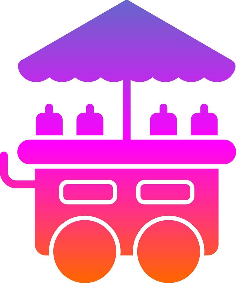 design de ícone de vetor de carrinho de comida