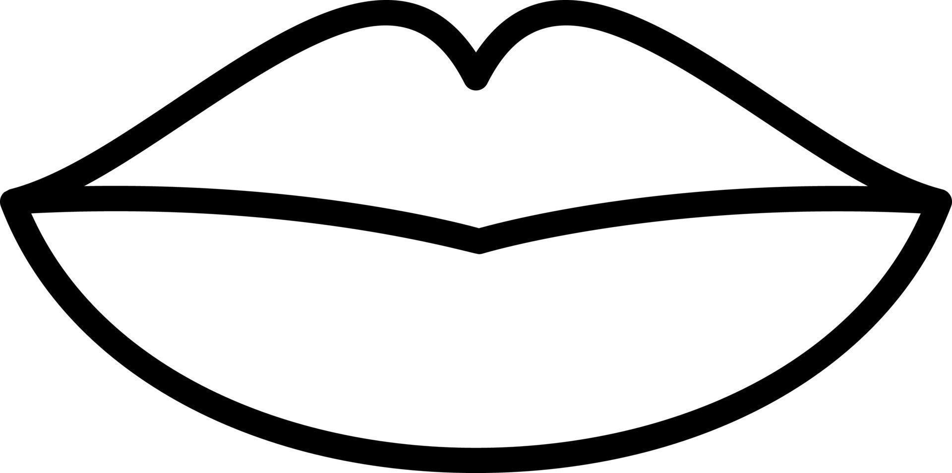 design de ícone de vetor de lábio