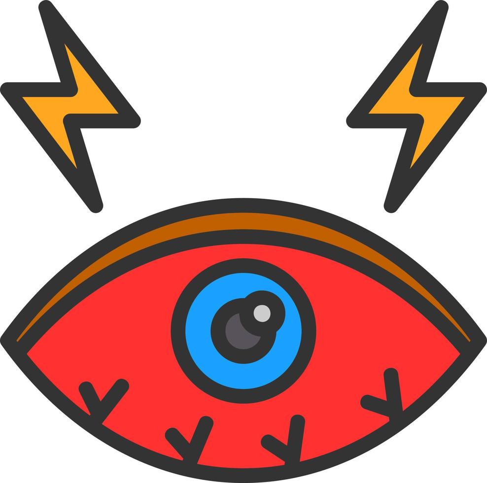 design de ícone vetorial de olhos secos vetor