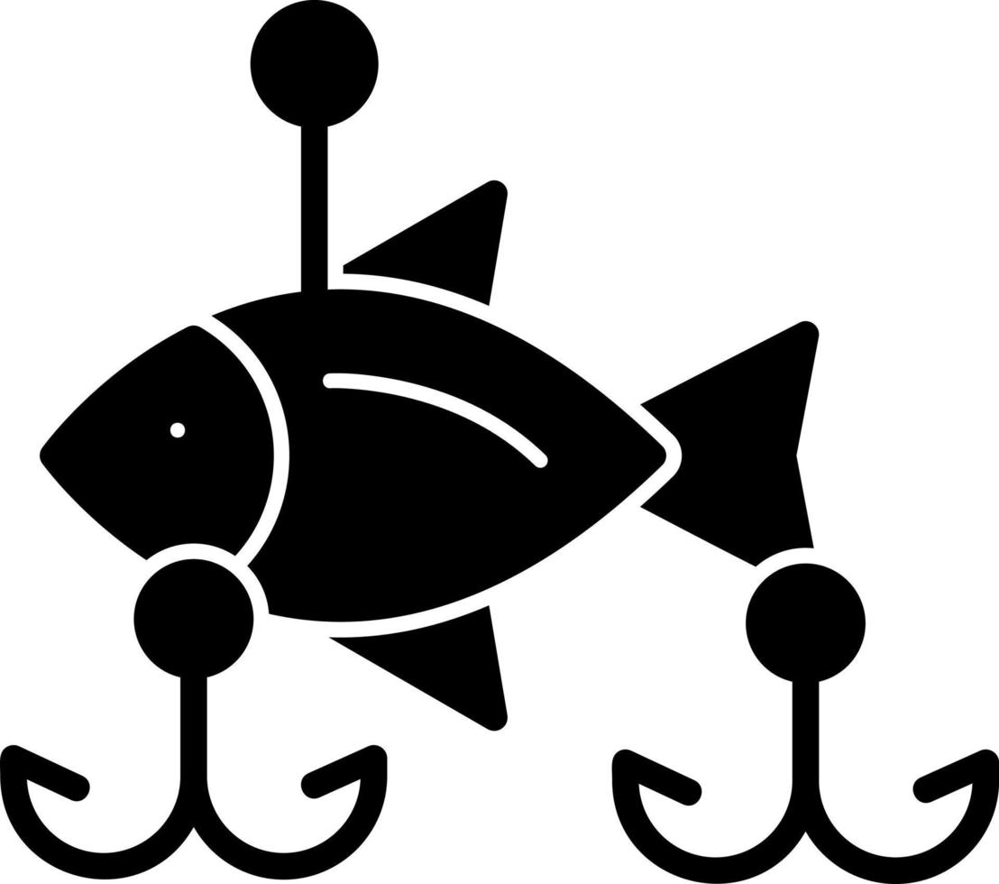 design de ícone de vetor de iscas de pesca