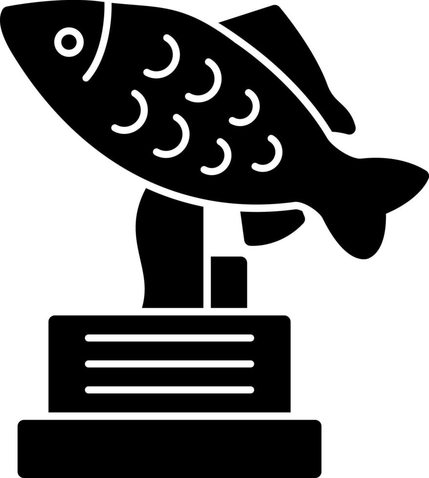 design de ícone de vetor de troféu de pesca