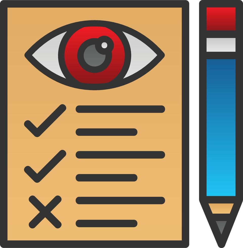 design de ícone de vetor de teste de olho