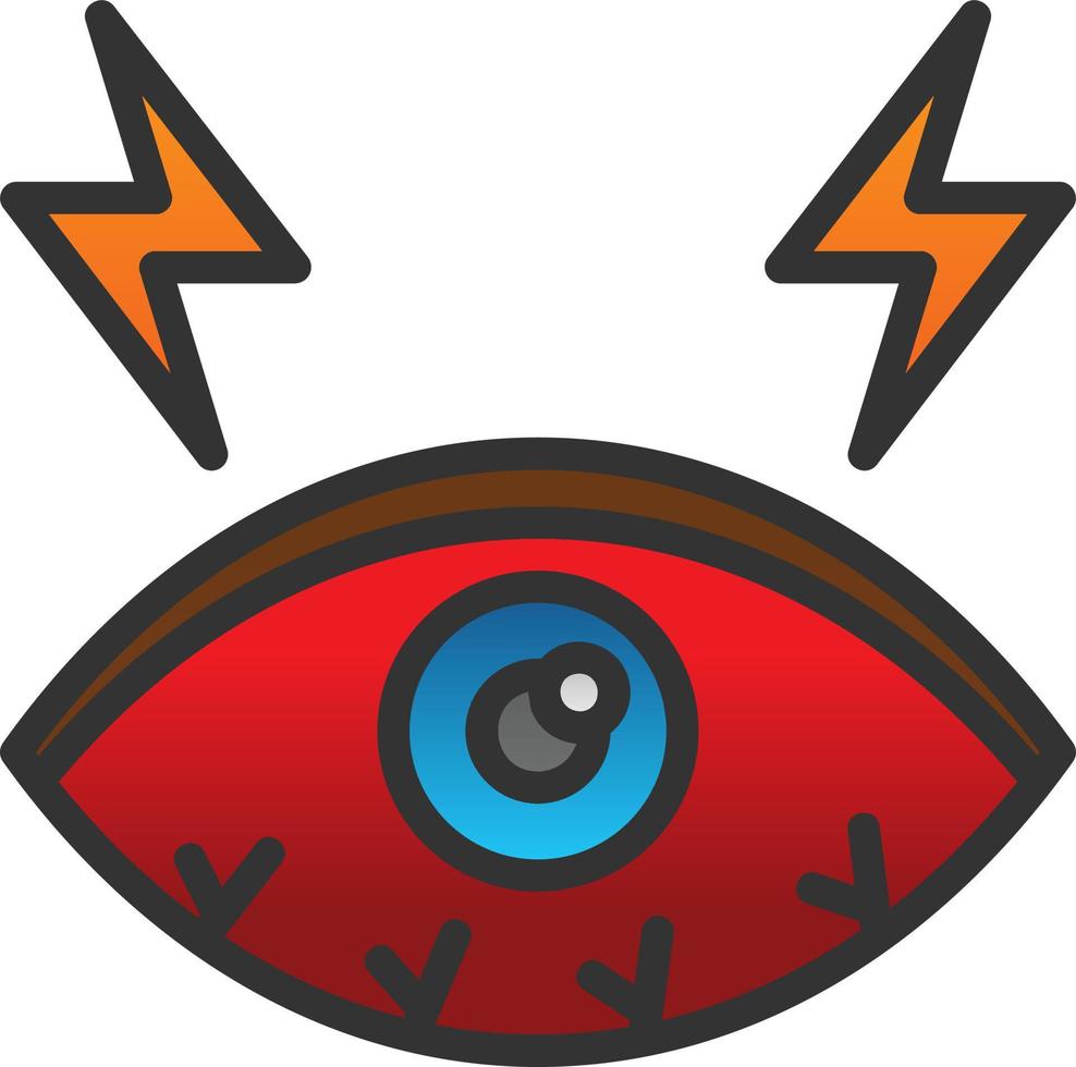 design de ícone vetorial de olhos secos vetor