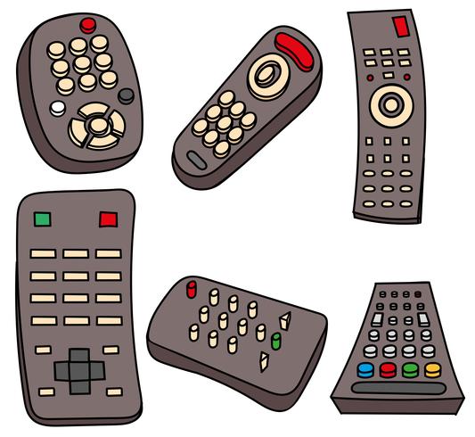 Conjunto de TV Remote TV vetor