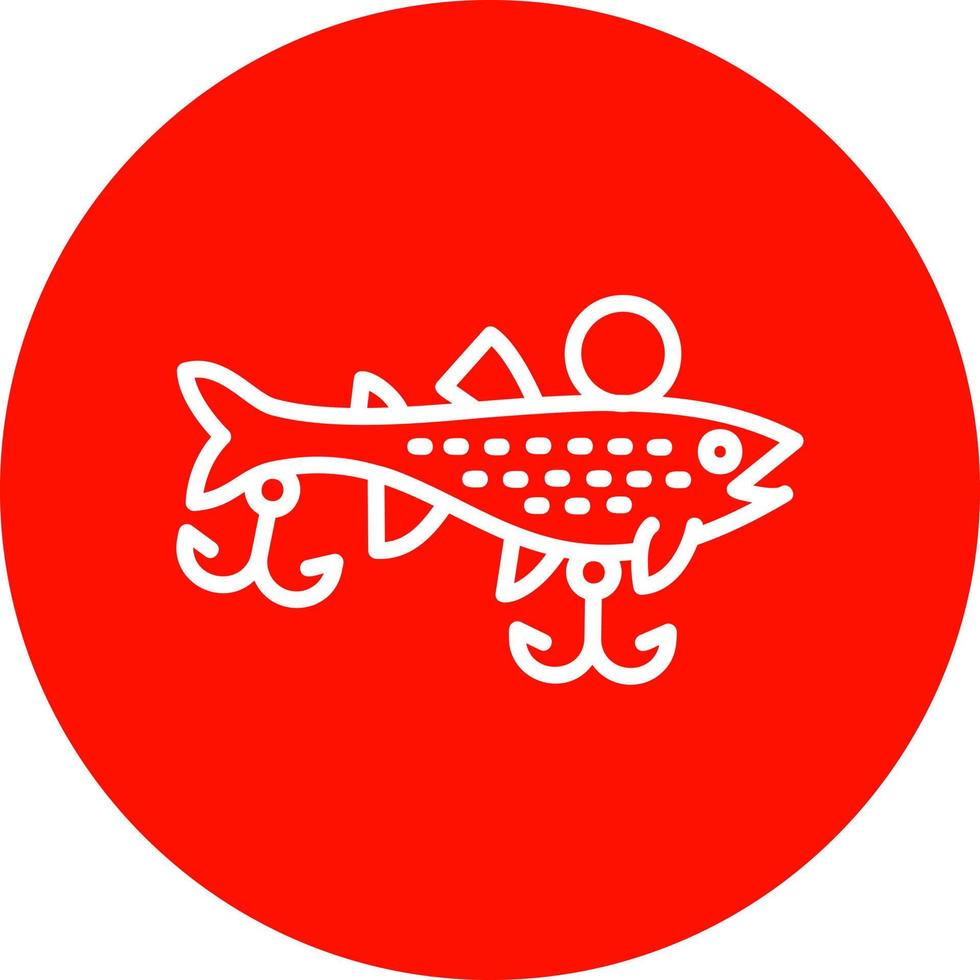 design de ícone de vetor de iscas de pesca