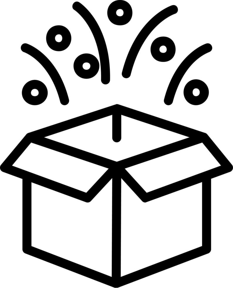 design de ícone vetorial de caixa mágica vetor