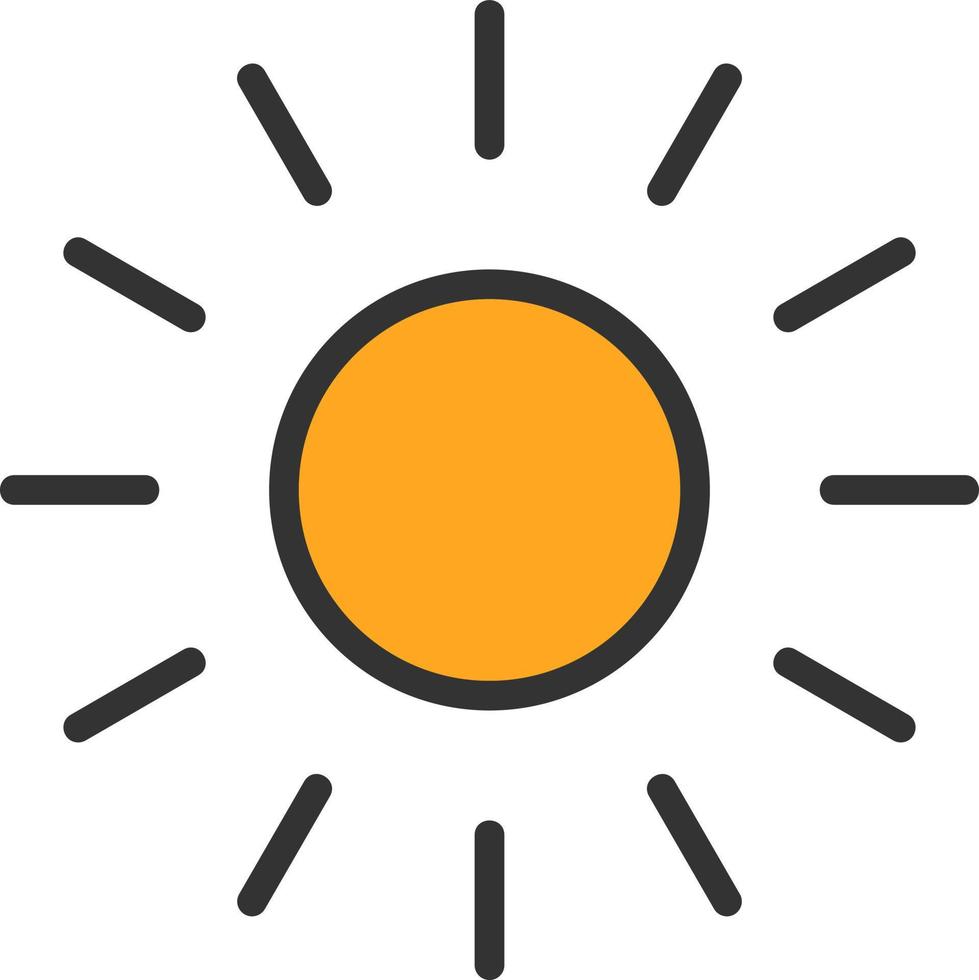 design de ícone de vetor de luz solar