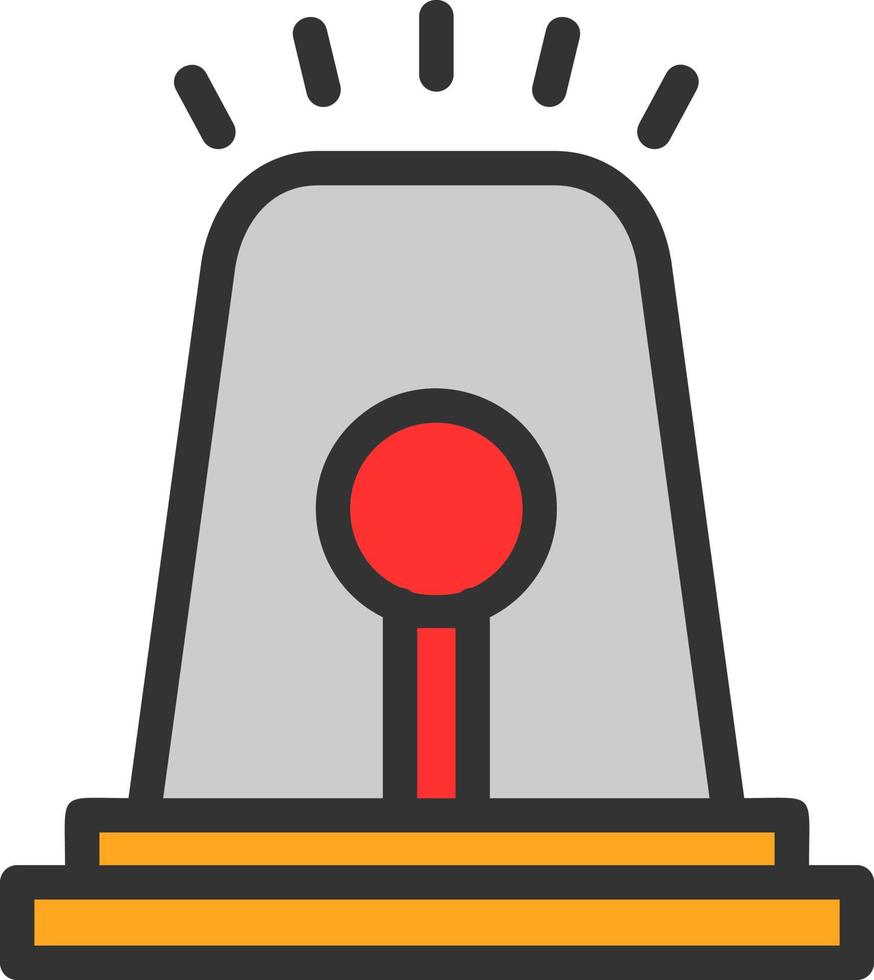 design de ícone de vetor de sirene