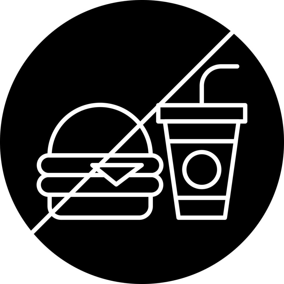 nenhum design de ícone de vetor de comida