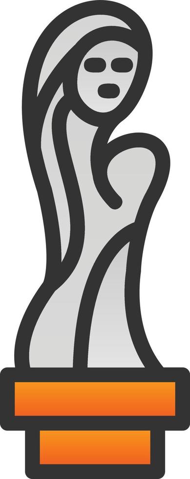 design de ícone de vetor de escultura
