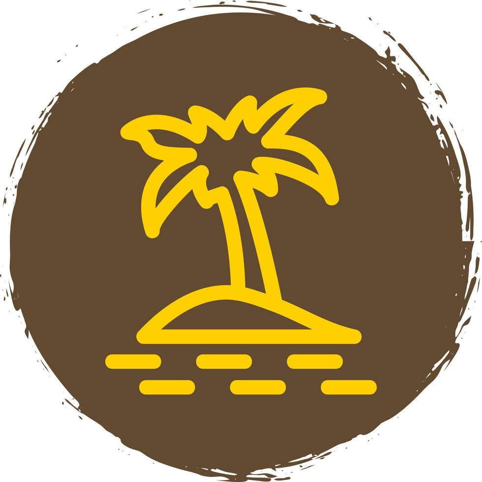 design de ícone de vetor de ilha de palma