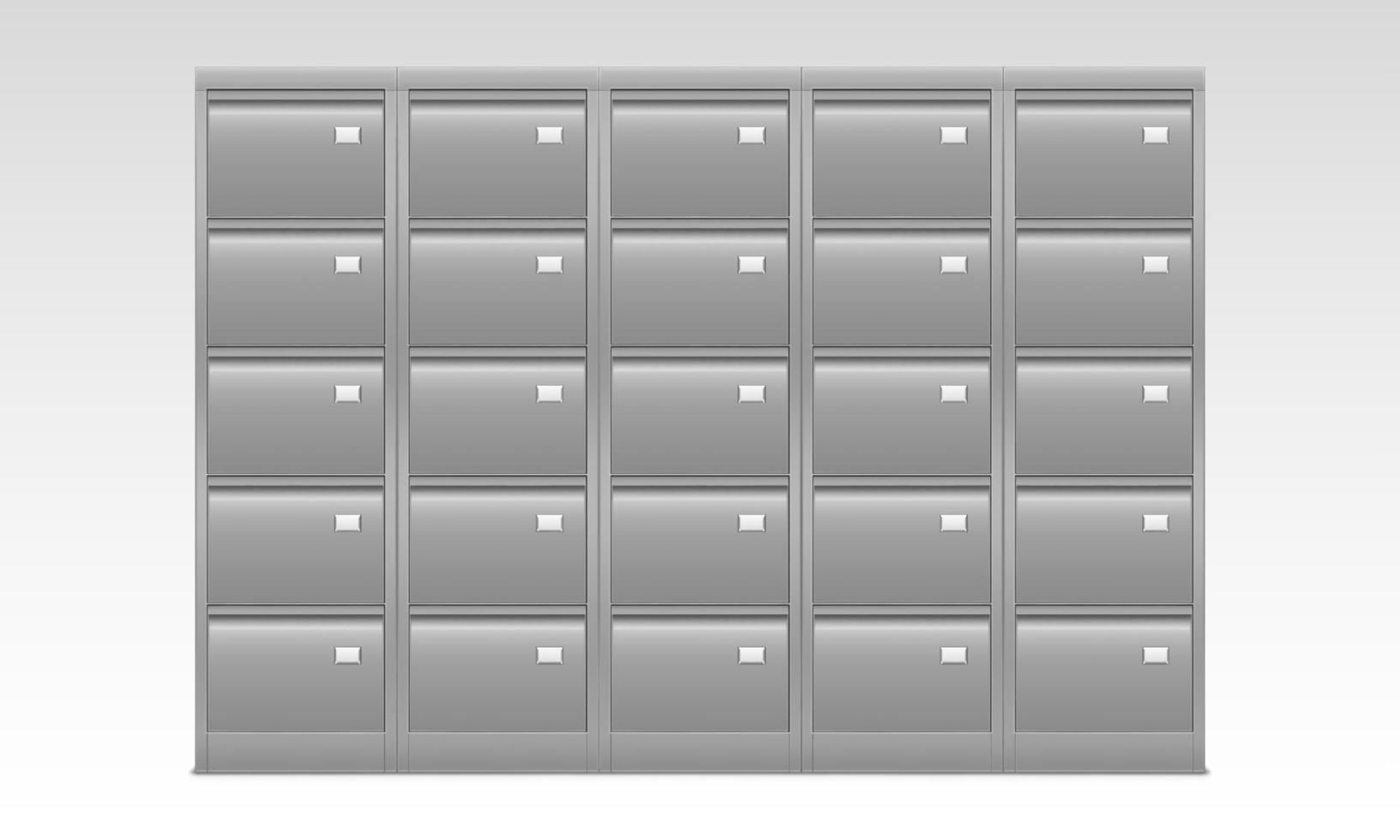 armário de arquivo com gavetas para documentos, vetor