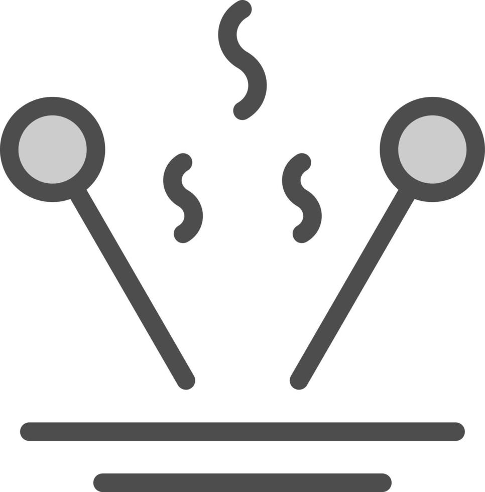 design de ícone de vetor de bastões de incenso