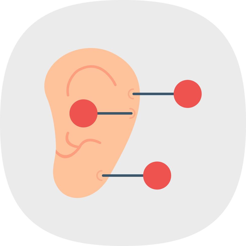 design de ícone de vetor de terapia auricular