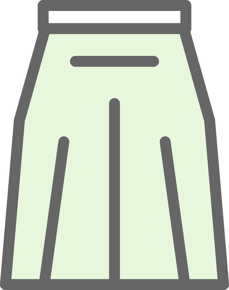 design de ícone de vetor de saia longa