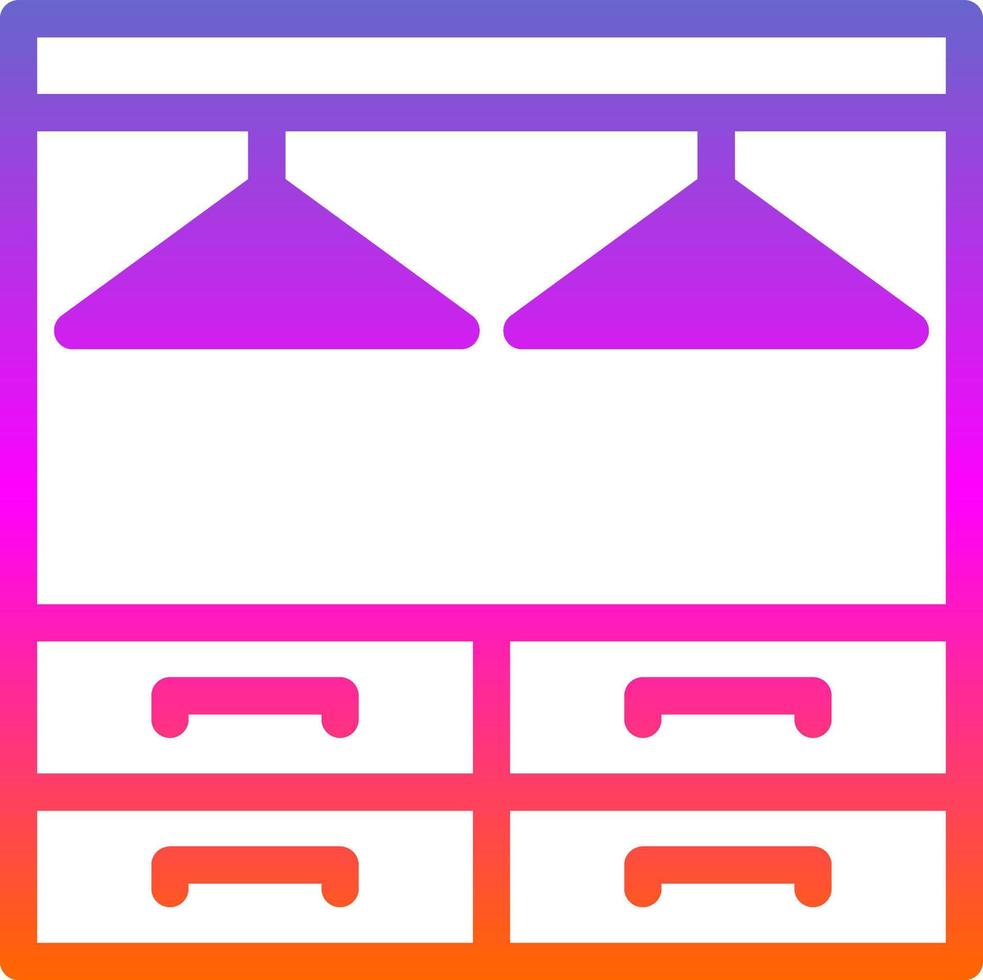 design de ícone de vetor de guarda-roupa