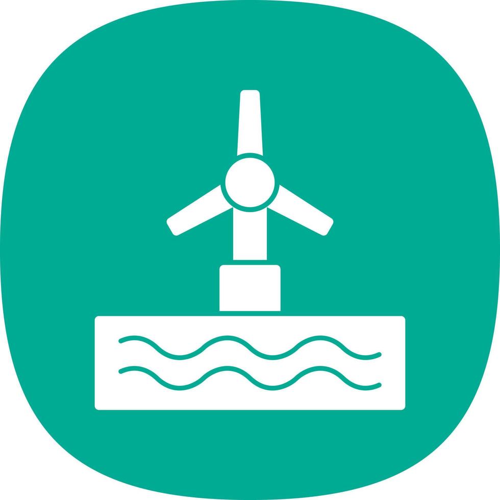 design de ícone de vetor de turbina