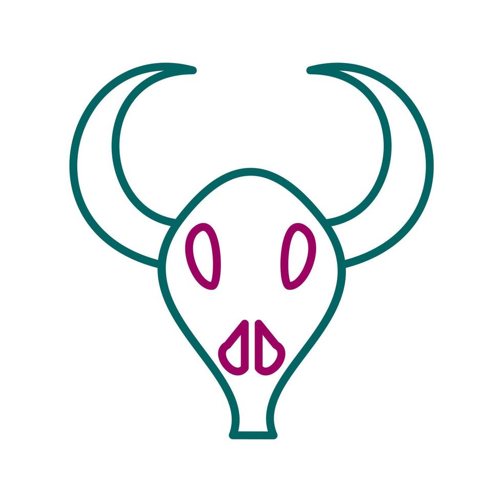 ícone de vetor de chifres de touro