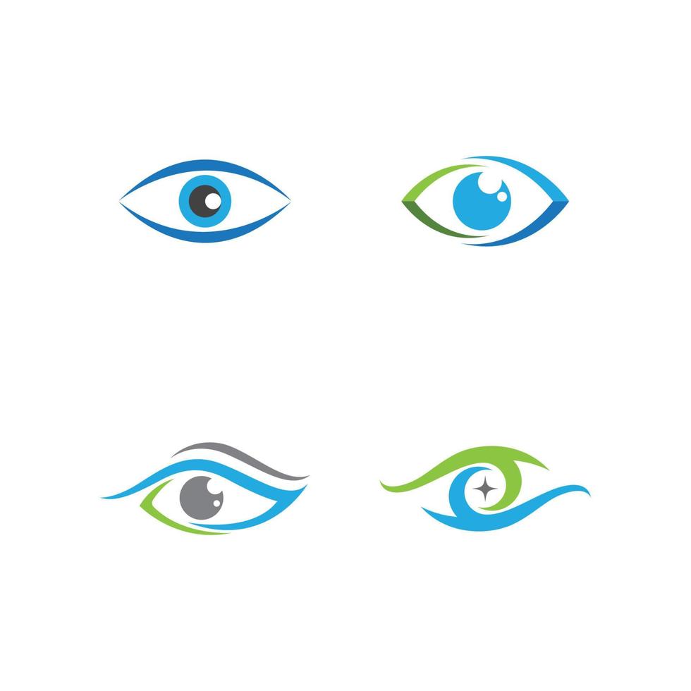 design de logotipo de vetor para cuidados com os olhos