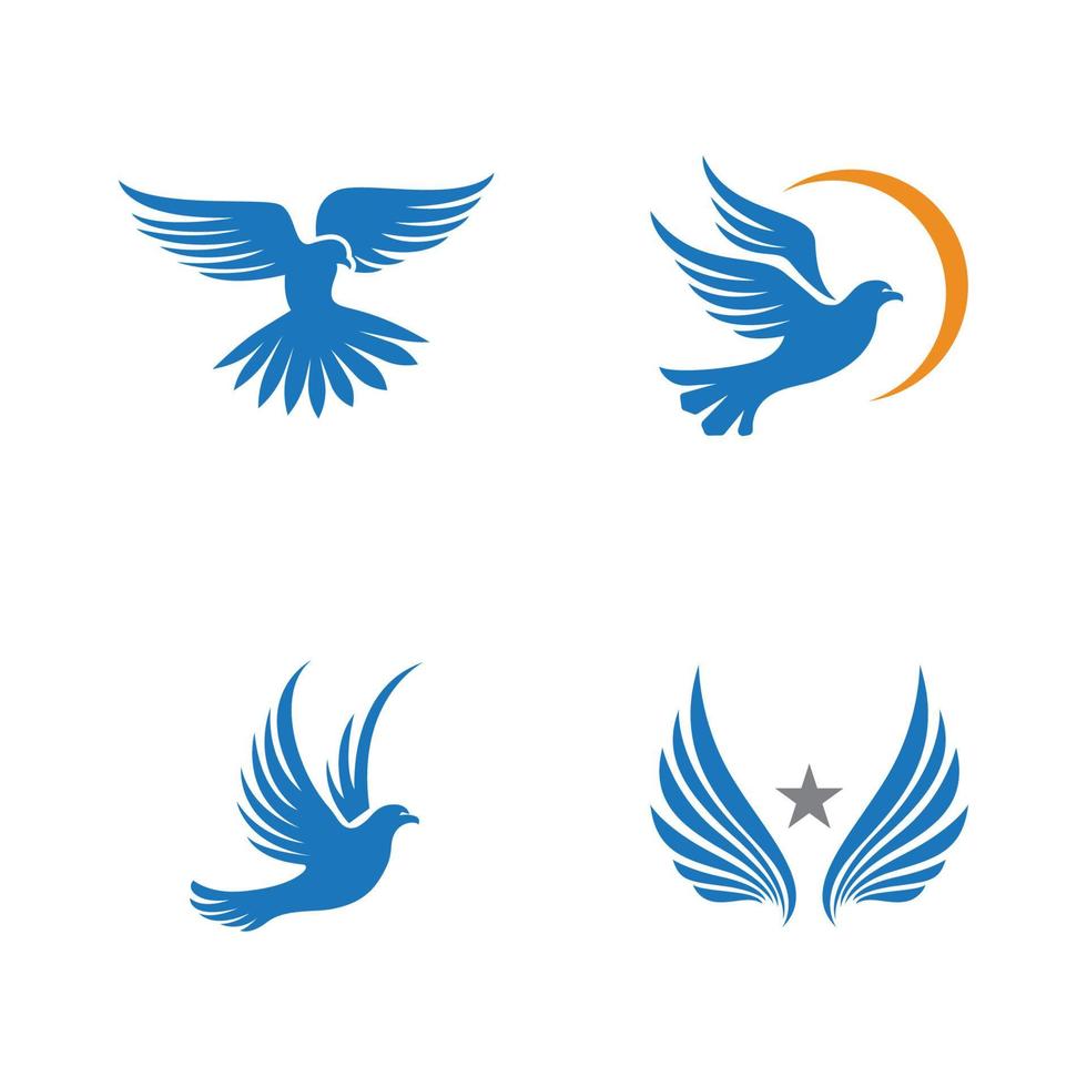 falcon logo template vector