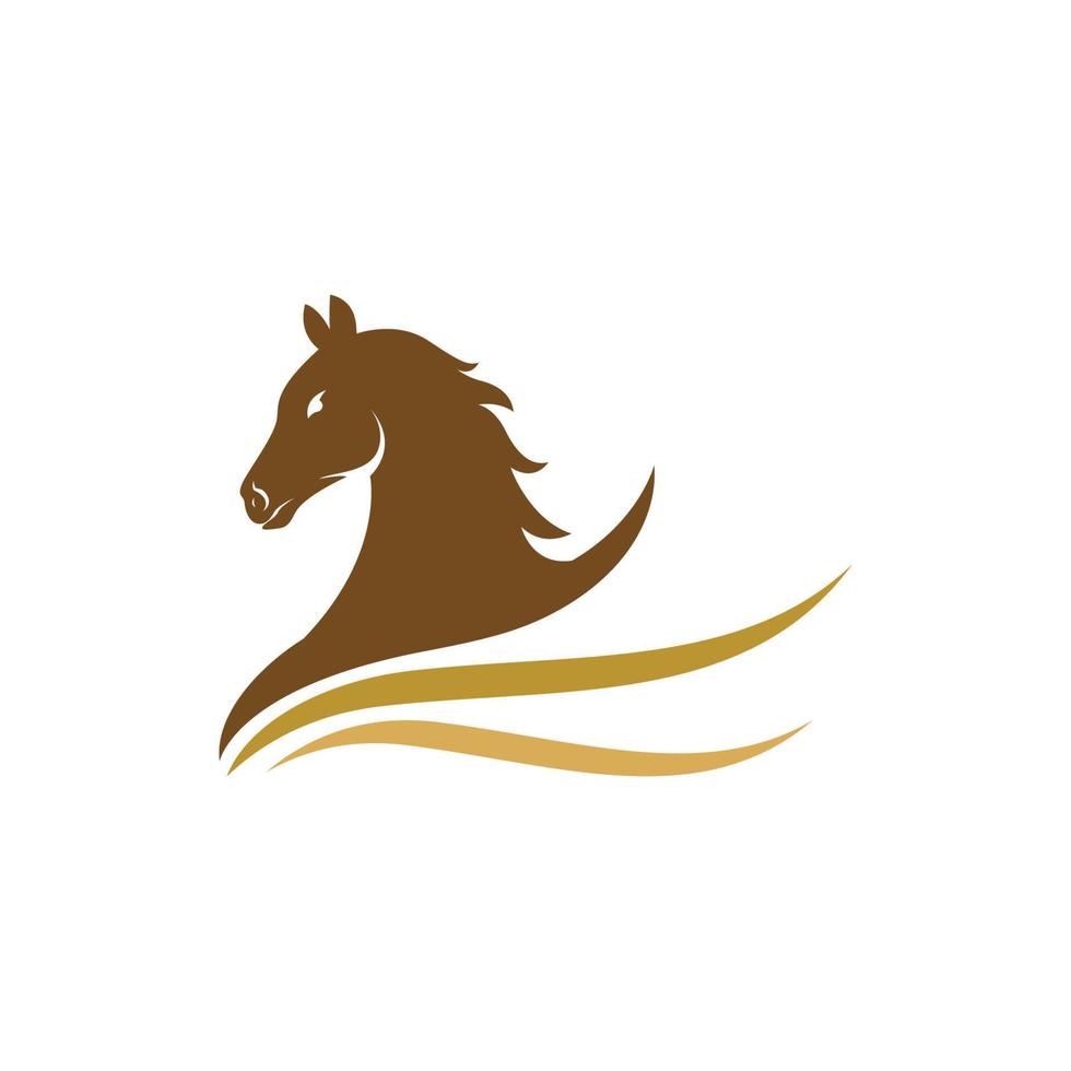 ícone de vetor de modelo de logotipo de cavalo