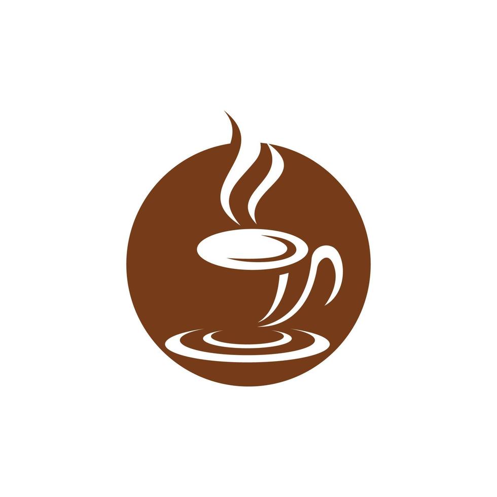 modelo de logotipo de xícara de café vetor