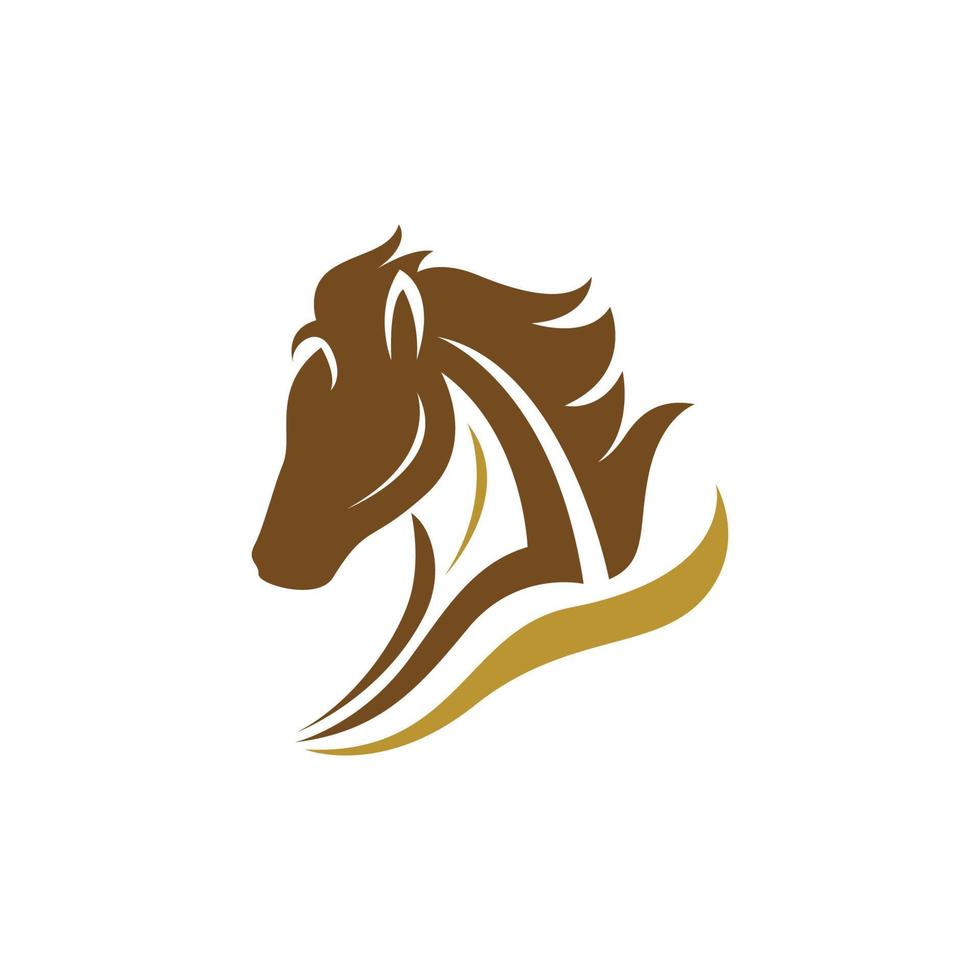 ícone de vetor de modelo de logotipo de cavalo