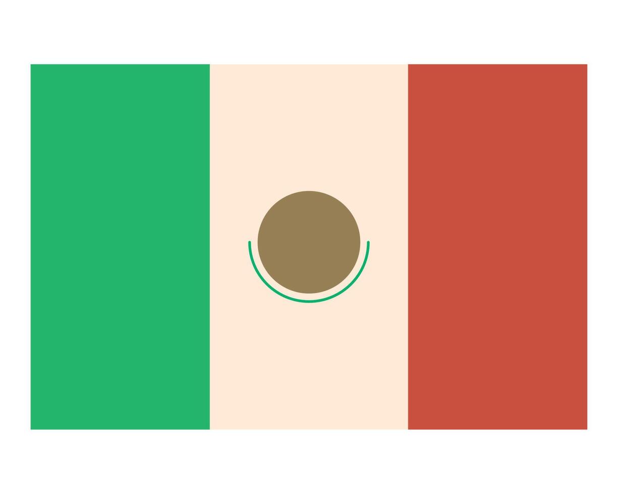 país da bandeira do méxico vetor