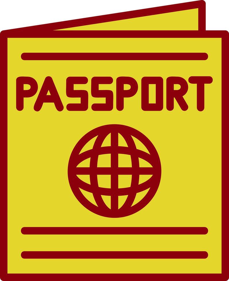 design de ícone de vetor de passaporte