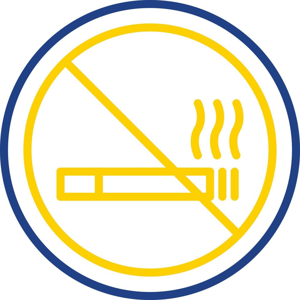 design de ícone vetorial proibido fumar vetor