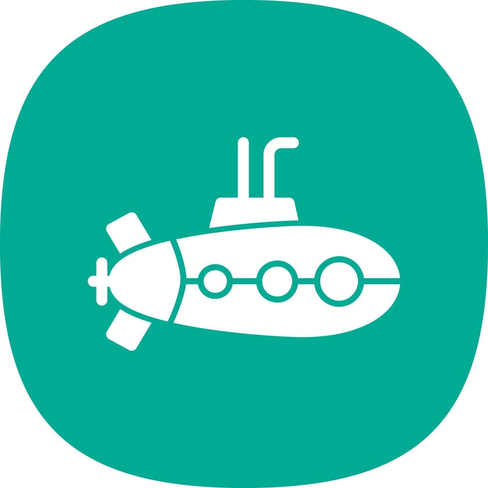 design de ícone de vetor submarino