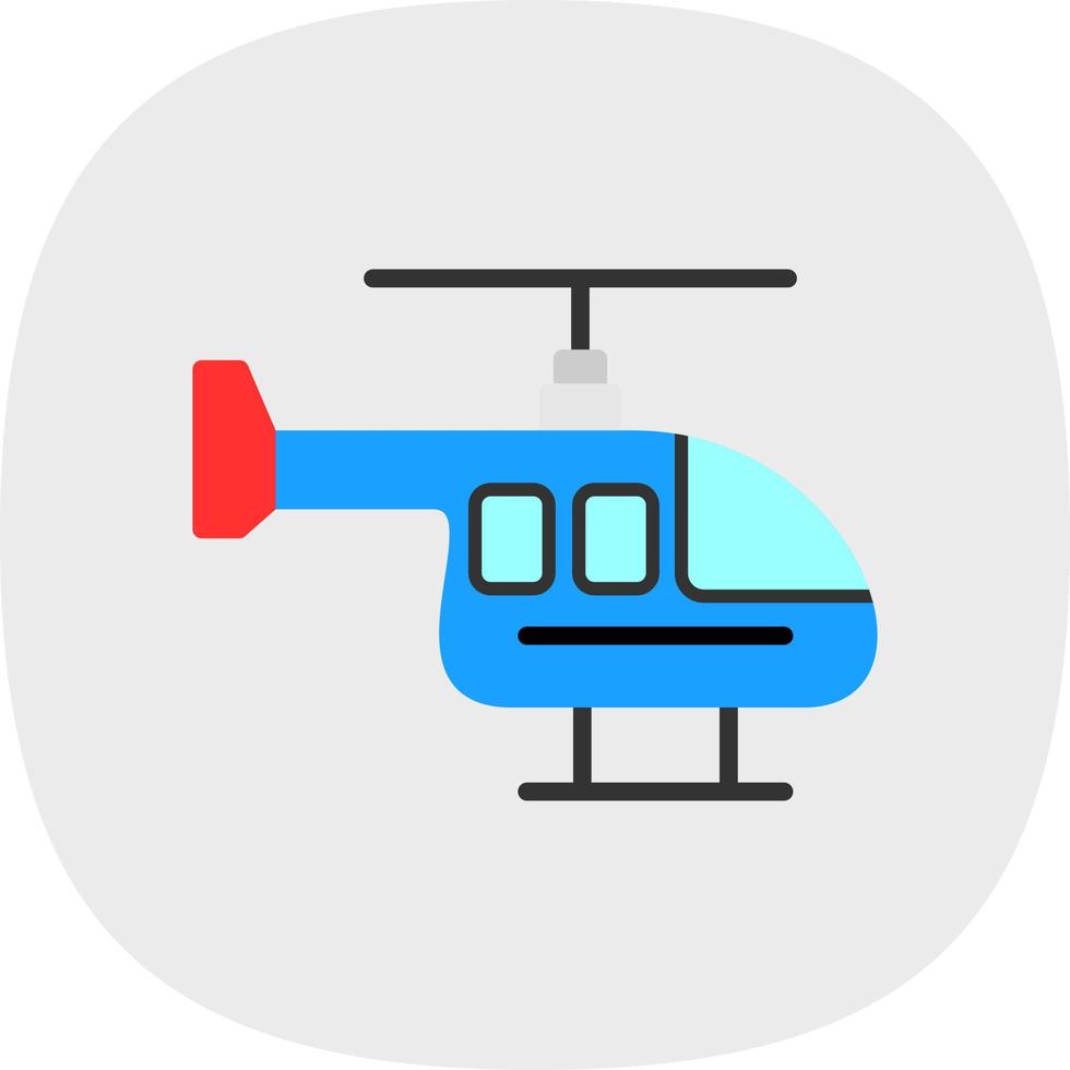 design de ícone de vetor de helicóptero