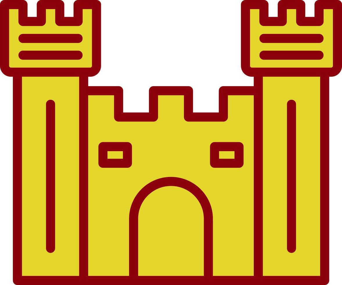 design de ícone de vetor de portão de castelo